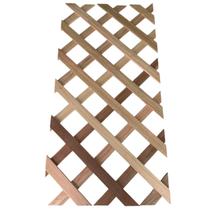 Treliça de Madeira sem Borda 60x120cm Marrom/Vermelho Woodforce