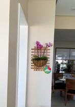 Treliça, floreira, jardim vertical, decoração de parede T7 - Minha Jardineira