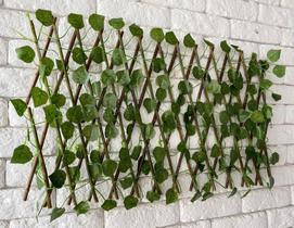 Treliça Hera Gradil Cerca Painel Madeira Decoração L 1,60 M