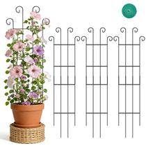 Treliça para Plantas Trepadeiras FAFTFTDY - Kit com 4 unidades de 79 cm - Suporte de Metal Treliça para Plantas Trepadeiras FAFTFTDY - Kit com 4 unidades de 79 cm - Suporte de Metal