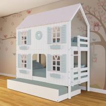 Treliche Casinha Bela com Coração 4 Janelas Venezianas - Madeira Maciça Branco/Rosa/Verde Megamobilia Treliche Casinha Bela com Coração 4 Janelas Venezianas - Madeira Maciça Branco/Rosa/Verde Megamobilia