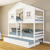 Treliche Casinha dos Sonhos Madeira Maciça Branco Housin Treliche Casinha dos Sonhos Madeira Maciça Branco Housin