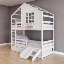 Treliche Casinha Janela Escada/escorregador Branco