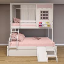 Treliche Casinha Reta Casal Escorregador Cortina Rosa Treliche Casinha Reta Casal Escorregador Cortina Rosa