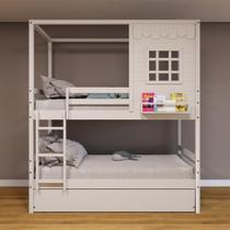 Treliche Casinha Reta Madeira Maciça Branco Housin Treliche Casinha Reta Madeira Maciça Branco Housin