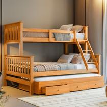 Treliche Com Cama Casal e Aux Solteiro C/ Gavetas Woodstore Treliche Com Cama Casal e Aux Solteiro C/ Gavetas Woodstore