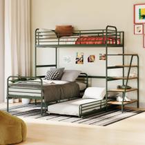 Treliche com Escada Lateral em Ferro Aço Carbono Tubular Teko Casatema MadeiraOriginals Treliche com Escada Lateral em Ferro Aço Carbono Tubular Teko Casatema MadeiraOriginals