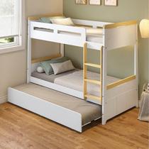 Treliche com Led na Lateral Petit Casatema Madeiraoriginals Branco/Mel Treliche com Led na Lateral Petit Casatema Madeiraoriginals Branco/Mel