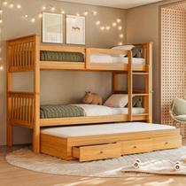 Treliche De Solteiro Madeira Maciça C/ Gavetas Woodstore Mel Treliche De Solteiro Madeira Maciça C/ Gavetas Woodstore Mel