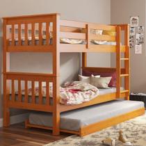 Treliche de Solteiro Madeira Maciça para Colchão 88 x 188 cm Multimóveis CR35245