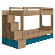 Treliche Infantil Com Escada e Nichos Infix C06 Aveiro/Azul - Mpozenato Treliche Infantil Com Escada e Nichos Infix C06 Aveiro/Azul - Mpozenato