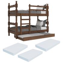 Treliche Madeira Maciça - vira 2 Camas - com Colchões Inclusos Porto Multimóveis CR35108 Treliche Madeira Maciça - vira 2 Camas - com Colchões Inclusos Porto Multimóveis CR35108