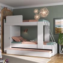 Treliche Multimóveis para colchão 188x78cm Branco / Fumê