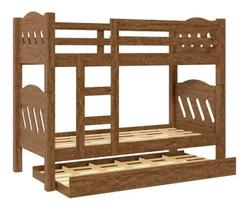 Treliche Pérola Proteção Total Lateral Beliche com Cama Auxiliar