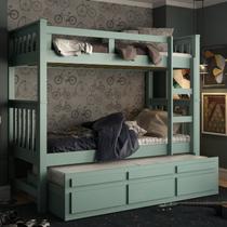 Treliche Solteiro Com 3 Gavetas 100% Madeira Maciça