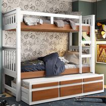 Treliche Solteiro Com 3 Gavetas 100% Madeira Maciça Treliche Solteiro Com 3 Gavetas 100% Madeira Maciça