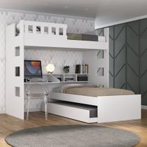 Treliche Solteiro com Escrivaninha