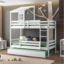 Treliche Teen Play com Telhado II Casinha Branco - Casatema