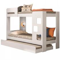 Treliche Vegas para Colchão 188x88 com Prateleira Tigus Cor Branco