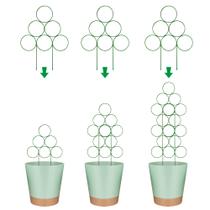 Trellis LONCHDAN para plantas em vasos, empilhável para ambientes internos, pacote com 3 Trellis LONCHDAN para plantas em vasos, empilhável para ambientes internos, pacote com 3