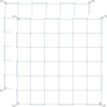 Trellis Netting Simple Deluxe Elastic 1,2 x 1,2 m, pacote com 2 unidades, branca