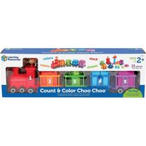 Trem Choo de Aprendizagem - Brinquedo Educativo de Contagem e Cores