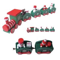 Trem De Brinquedo Decoração Natalina Trem De Natal Enfeite Trem De Brinquedo Decoração Natalina Trem De Natal Enfeite