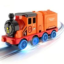 Trem de Brinquedo Infistaky com Garagem Transformável e Catapulta para Carrinhos