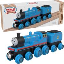 Trem de Madeira Thomas & Friends - Edward com Vagão de Carvão