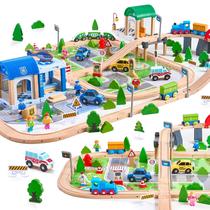 Trem de Madeira VigorFun - 172 Peças com Acessórios para Crianças (3 a 8 anos) Trem de Madeira VigorFun - 172 Peças com Acessórios para Crianças (3 a 8 anos)