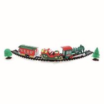 Trem Decorativo de Natal com Som Luz 135cm 2AA - Kit com 23 Peças