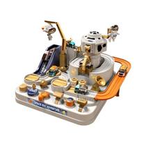 Trem e Pista de Corrida Educacional Infantil - Modelo de Carro Ferroviário Espacial