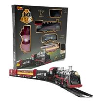 Trem Eletrico Ferrorama Luz E Som Trenzinho Presente Menino mini locomotiva real train compacto Trem Eletrico Ferrorama Luz E Som Trenzinho Presente Menino mini locomotiva real train compacto