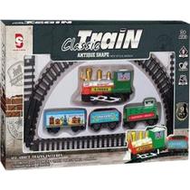 Trem Elétrico Trem Prime 9 Peças Circuito 183cm à Pilha Samba Toys Trem Elétrico Trem Prime 9 Peças Circuito 183cm à Pilha Samba Toys