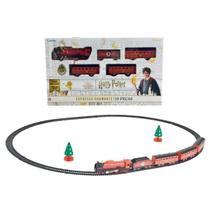 Trem Harry Potter Ferrovia Expresso Hogwarts 19 Pçs com Luz Trem Harry Potter Ferrovia Expresso Hogwarts 19 Pçs com Luz