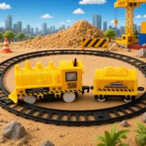 Trem infantil ferrorama trilhos locomotiva vagao brinquedo