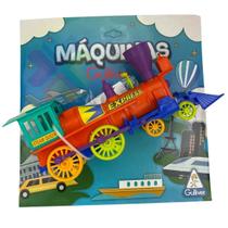 Trem Locomotiva Coleção Máquinas Gulliver - Trenzinho Brinquedo Original Crianças +3 Anos