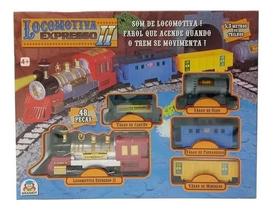 Trem Locomotiva Expresso II Com Som e Luz Braskit