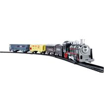 Trem Locomotiva Ferrorama Infantil 4 Vagões - Dm Toys Trem Locomotiva Ferrorama Infantil 4 Vagões - Dm Toys
