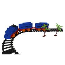 Trem Máquina Locomotiva com Camionetes e Trilhos - HC0579369 - Toys & Toys - FRATELLI