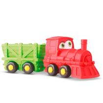 Trem Maria Fumaça 31cm Em Vinil Baby Start Soft 1147 -Silmar