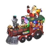 Trem Natalino Musical com Luz 23cm Espressione Christmas