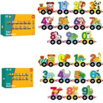 Trem Numérico 11 Peças - Modelos Sortidos - Ark Toys Trem Numérico 11 Peças - Modelos Sortidos - Ark Toys