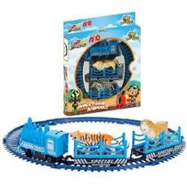 Trem Trenzinho Expressinho Zoo Animais Com 11 Peças - Art Brink Trem Trenzinho Expressinho Zoo Animais Com 11 Peças - Art Brink