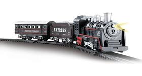 Trem Trenzinho Ferrorama Super Locomotiva Com Luz E Som 5373 - DM TOYS