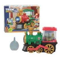 Trem Vintage Com Luz E Som Solta Fumaça Imagem Rotativa Trem Vintage Com Luz E Som Solta Fumaça Imagem Rotativa