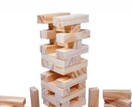Treme torre jogo jenga madeira