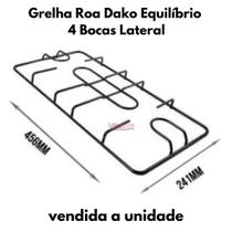 Trempe grade grelha roa dako equilibrio 4 bocas lateral unid