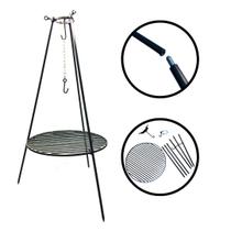 Trempe Tripe Grelha Campeira Churrasco Desmontável 115cm