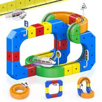 Tren eléctrico BOYKO 58 piezas, juguete STEM 3D flexible Tren eléctrico BOYKO 58 piezas, juguete STEM 3D flexible